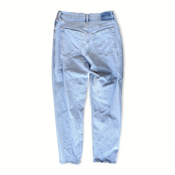 Abercrombie Curve Love Asymmetrical Waist Dad Jeans Light Wash 6 Short - Picture 6 of 14